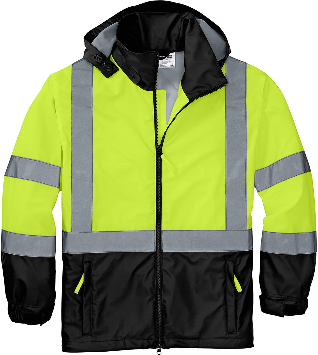 CornerStone ANSI 107 Class 3 Safety Windbreaker in Safety Yellow/Black