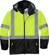 Am image of a Custom CornerStone ANSI 107 Class 3 Safety Windbreaker in Safety Yellow/Black!