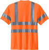 An image of a Custom CornerStone ANSI 107 Class 3 Short Sleeve Snag Resistant Reflective T Shirt in Safety Orange!