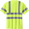 An image of a Custom CornerStone ANSI 107 Class 3 Short Sleeve Snag Resistant Reflective T Shirt in Safety Yellow!