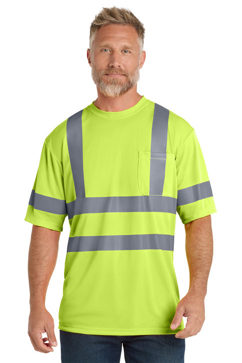 CornerStone ANSI 107 Class 3 Short Sleeve Snag Resistant Reflective T Shirt