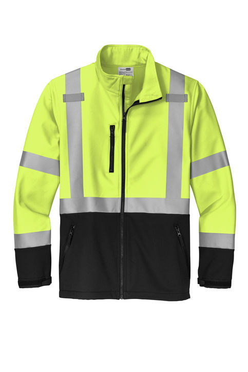 Cornerstone ANSI 107 Class 3 Soft Shell Jacket in Safety Yellow
