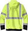 An image of a Custom CornerStone ANSI 107 Class 3 Waterproof Insulated Ripstop Bomber Jacket in Safety Yellow!
