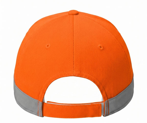 An image of a Custom CornerStone ANSI 107 Safety Cap in Safety Orange!