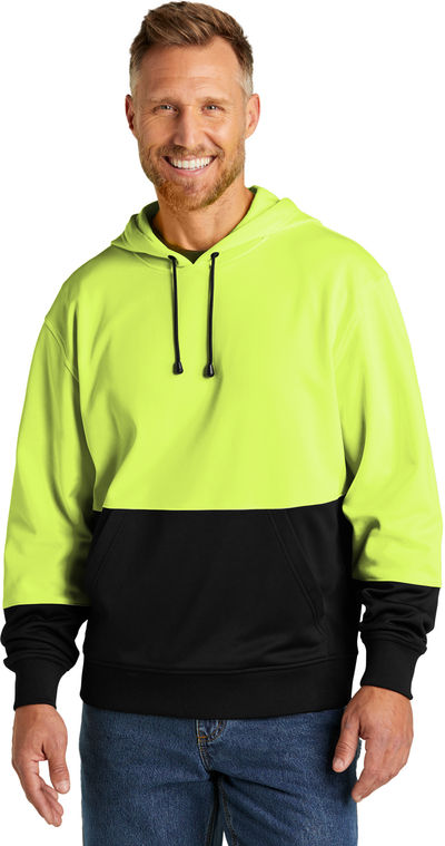 An image of a Custom CornerStone Enhanced Visibility Fleece Pullover Hoodie!