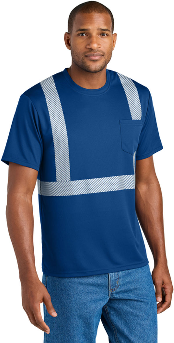 An image of a Custom CornerStone Enhanced Visibility Segmented Tape Tee!
