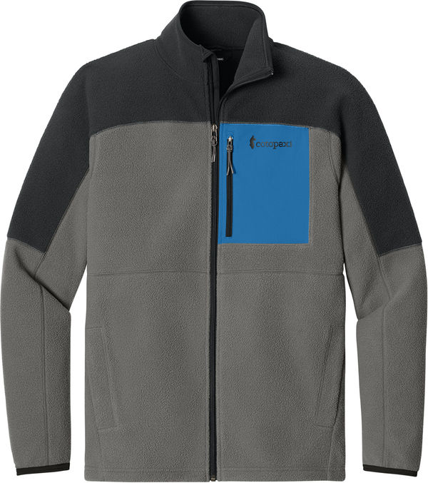 An image of a Custom Cotopaxi Abrazo Full Zip Fleece Jacket in Black/ Cinder!