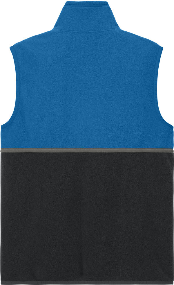 An image of a Custom Cotopaxi Amado Fleece Vest in Atlantic/ Black!