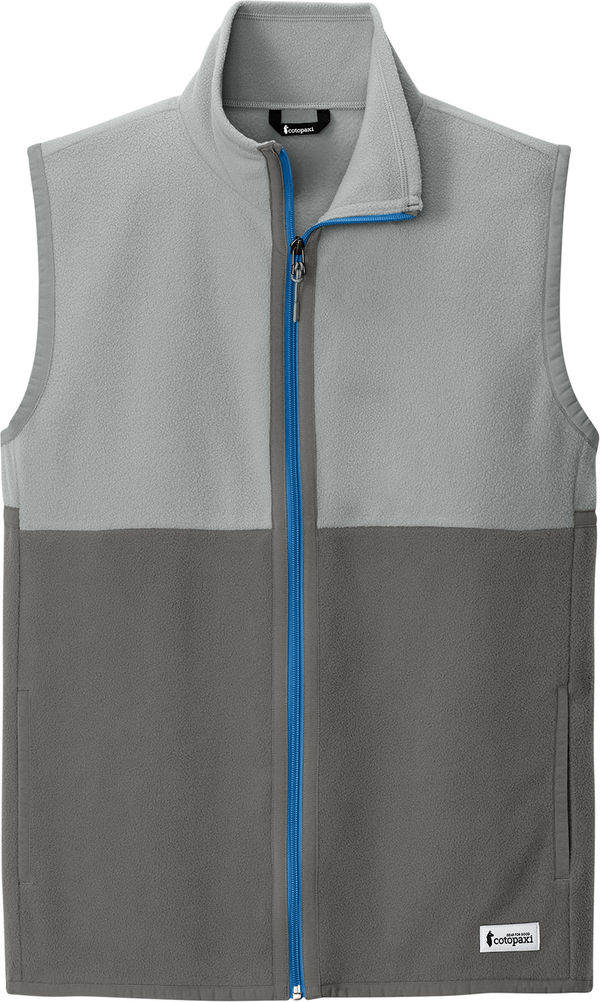 An image of a Custom Cotopaxi Amado Fleece Vest in Smoke/ Cinder!