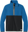 An image of a Custom Cotopaxi Amado Half Zip Fleece in Atlantic/ Black!