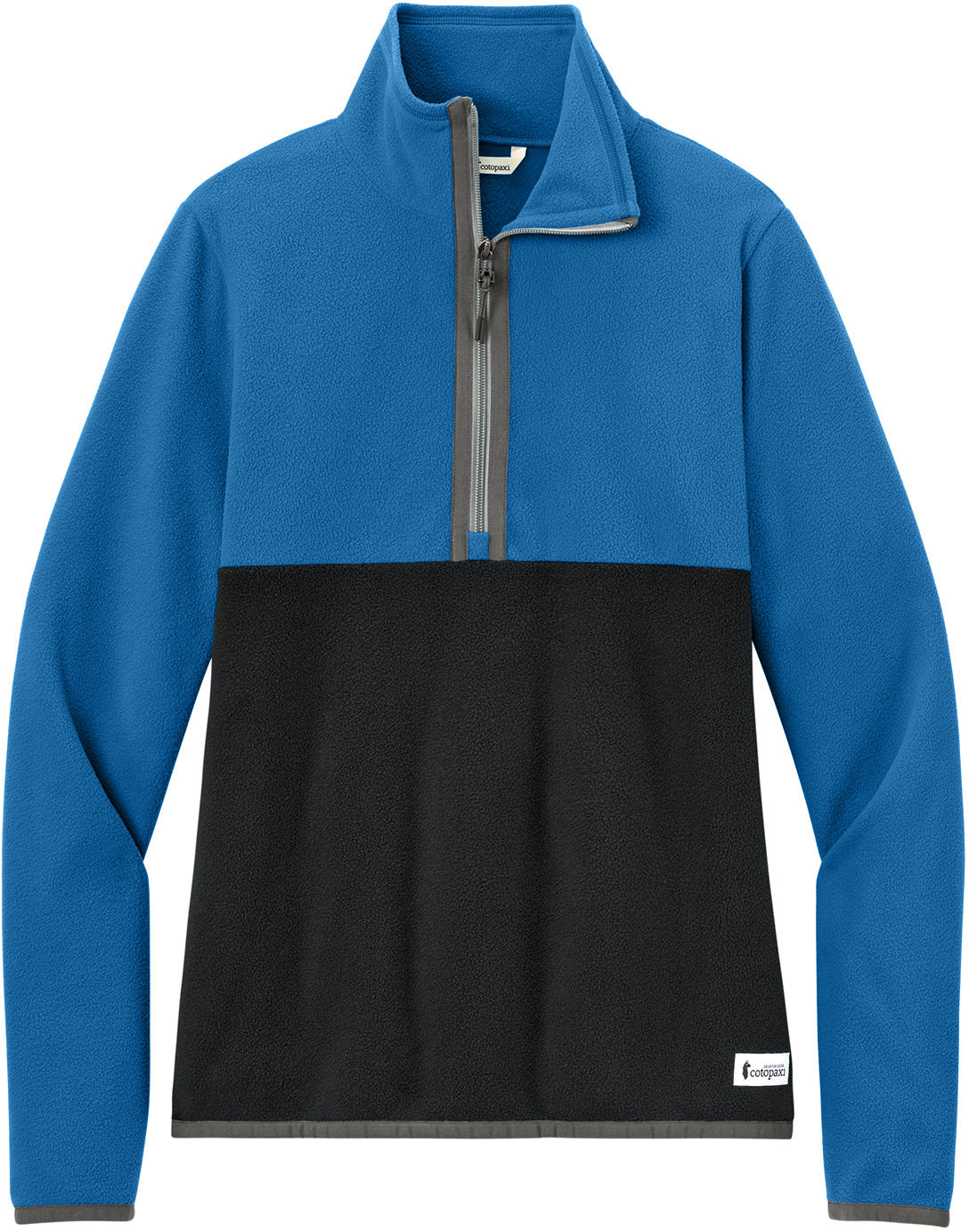 Cotopaxi Amado Womens Half Zip Fleece in Atlantic/ Black