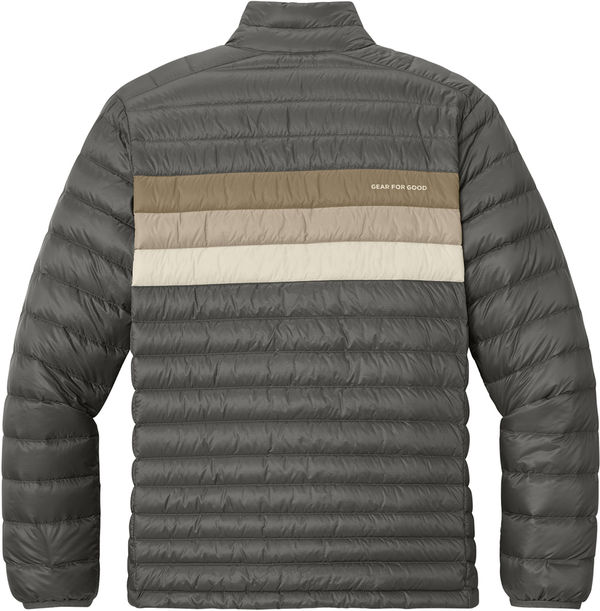 An image of a Custom Cotopaxi Fuego Down Jacket in Cinder/ Desert!