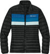 An image of a Custom Cotopaxi Womens Fuego Down Jacket in Black/ Atlantic!