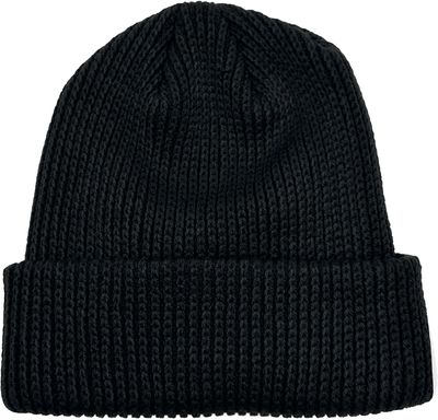Am image of a Custom Beaniiez Cozy Toque in Black!