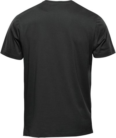 Am image of a Custom Stormtech Men's Equinox Short Sleeve Tee in Black!