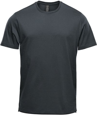 Am image of a Custom Stormtech Men's Equinox Short Sleeve Tee in Dolphin!