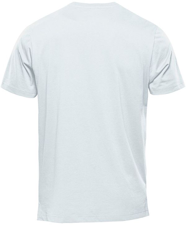 Am image of a Custom Stormtech Men's Equinox Short Sleeve Tee in White!