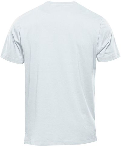 Am image of a Custom Stormtech Men's Equinox Short Sleeve Tee in White!