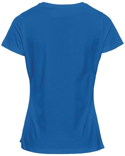 Am image of a Custom Stormtech Women's Equinox Short Sleeve Tee in Steel Blue!