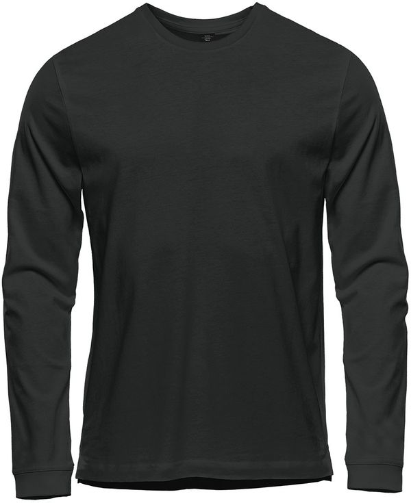 Am image of a Custom Stormtech Men's Equinox Long Sleeve Tee in Black!