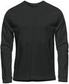 Am image of a Custom Stormtech Men's Equinox Long Sleeve Tee in Black!