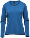 Am image of a Custom Stormtech Womens Equinox Long Sleeve Tee in Steel Blue!