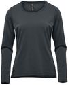 Am image of a Custom Stormtech Womens Equinox Long Sleeve Tee in Dolphin!