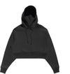 Am image of a Custom Made Blanks Cropped Hoodie in Phantom Black!