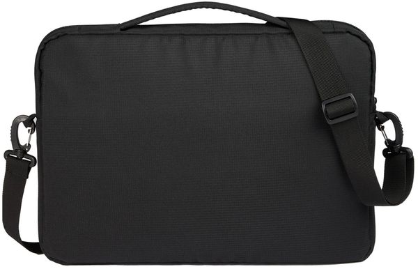 Am image of a Custom Crossbody Recycled Messenger Bag in Black!