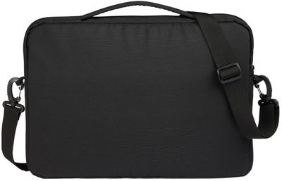 Am image of a Custom Crossbody Recycled Messenger Bag in Black!