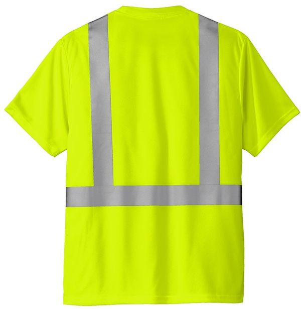 An image of a Custom CornerStone ANSI 107 Class 2 Mesh Tee in Safety Yellow!