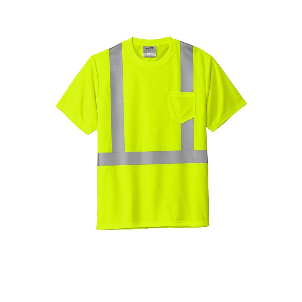 CornerStone ANSI 107 Class 2 Mesh Tee in Safety Yellow