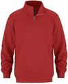 Am image of a Custom CSW Flux Quarter Zip Pullover in Red!