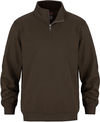 An image of a Custom CSW Flux Youth Quarter Zip Sweatshirt in Brown!