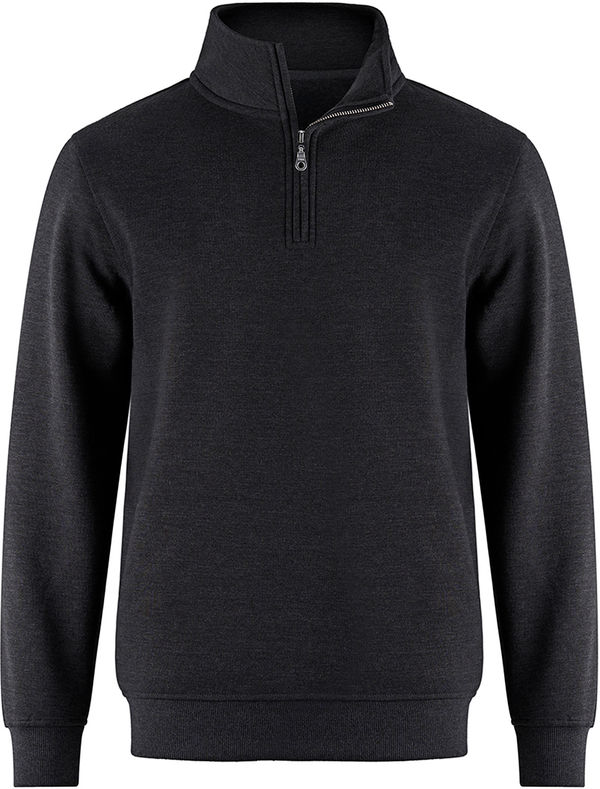 An image of a Custom CSW Flux Youth Quarter Zip Sweatshirt in Charcoal Heather!