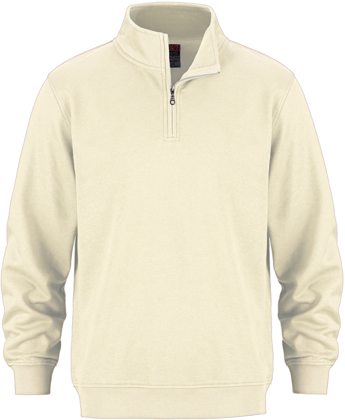 CSW Flux Youth Quarter Zip Sweatshirt in Ivory