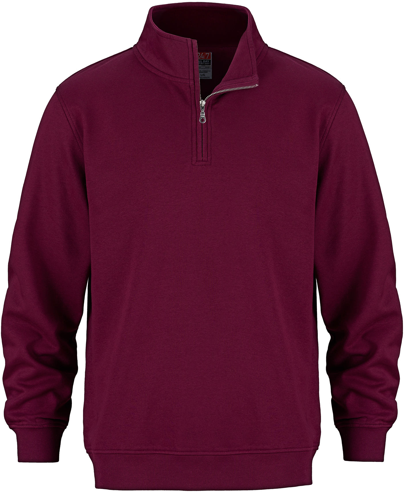 CSW Flux Youth Quarter Zip Sweatshirt in Maroon