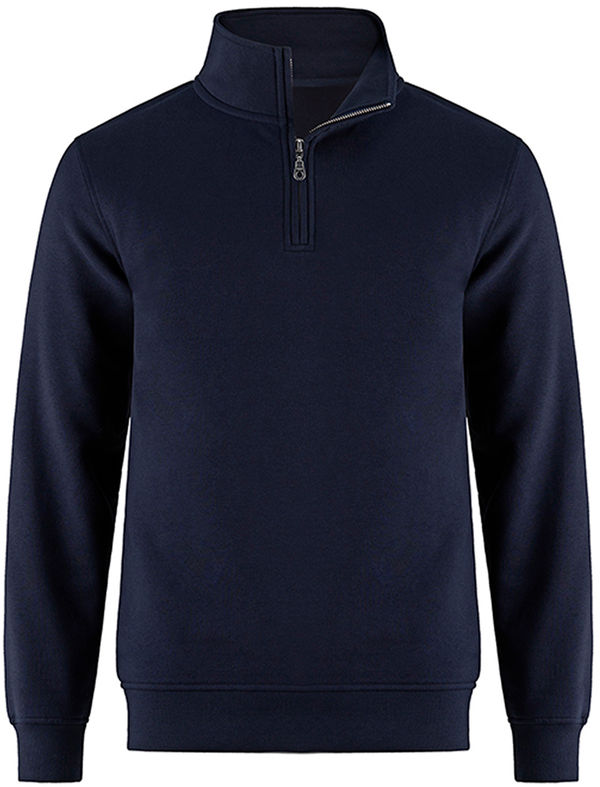 An image of a Custom CSW Flux Youth Quarter Zip Sweatshirt in Navy!