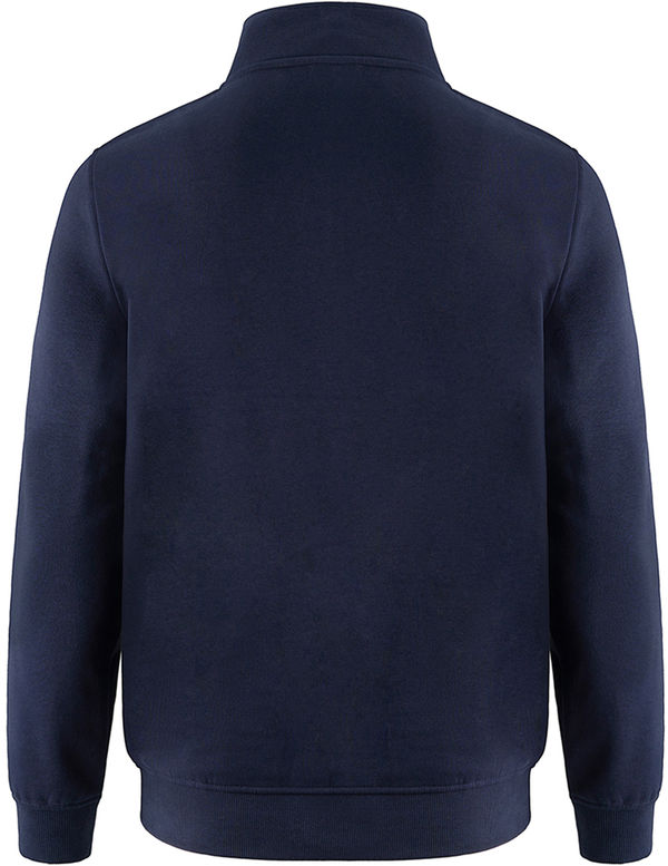 An image of a Custom CSW Flux Youth Quarter Zip Sweatshirt in Navy!