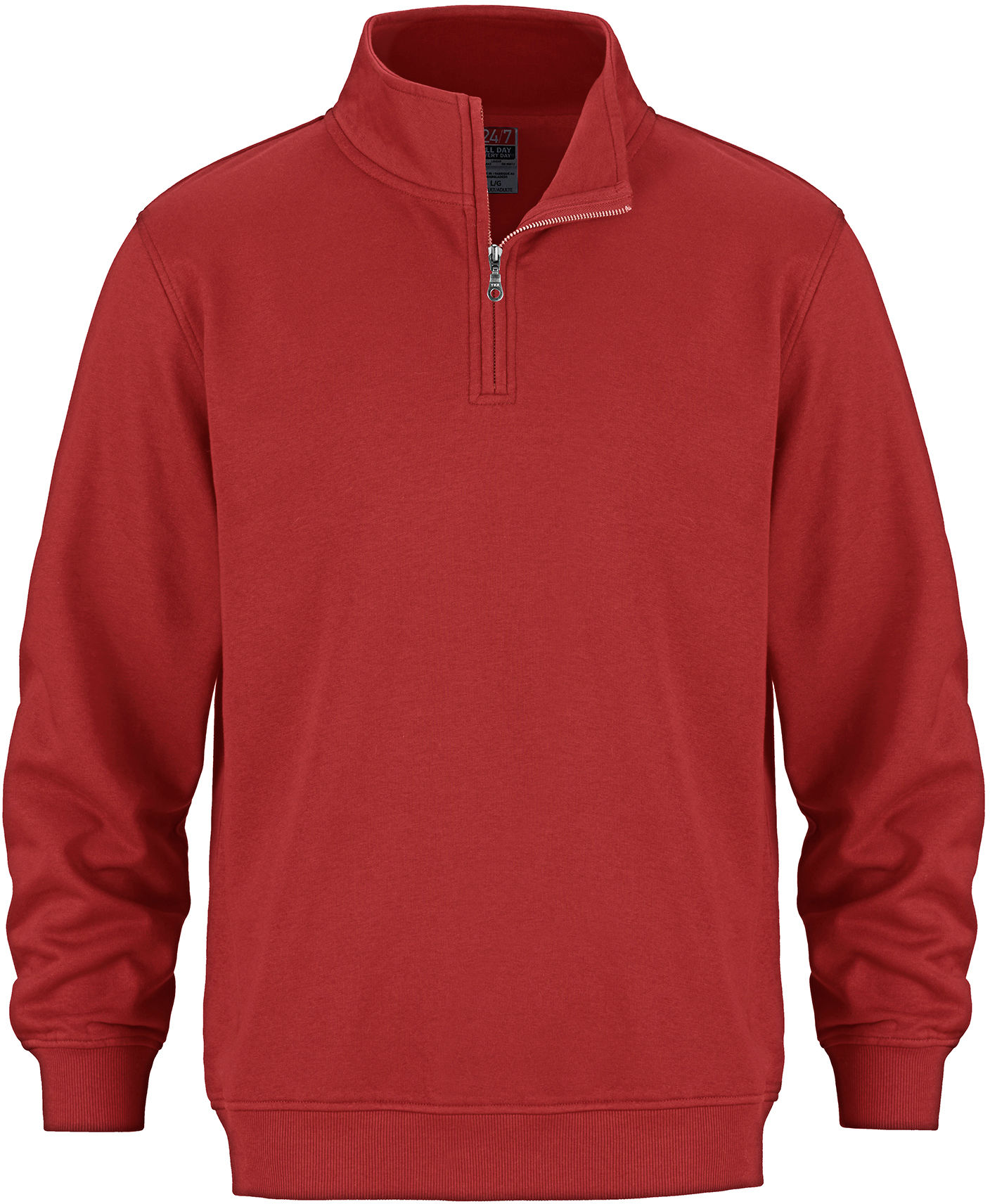 CSW Flux Youth Quarter Zip Sweatshirt in Red