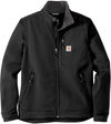 Am image of a Custom Carhartt Crowley Soft Shell Jacket in Black!