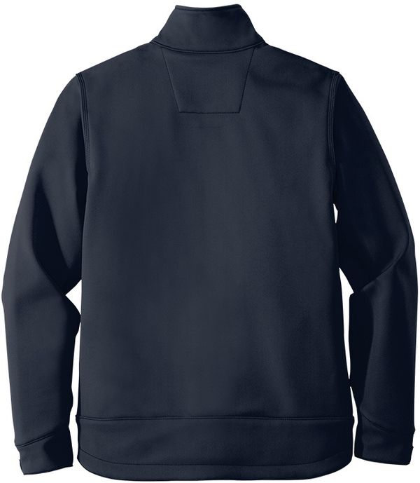 An image of a Custom Carhartt Crowley Soft Shell Jacket in Navy!