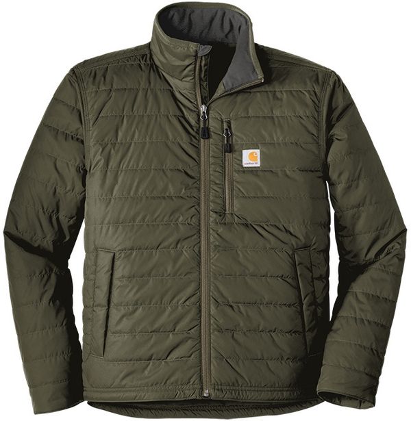 Am image of a Custom Carhartt Gilliam Jacket in Moss!