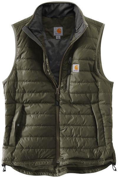 Am image of a Custom Carhartt Gilliam Vest in Moss!