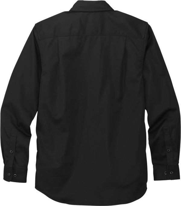 Am image of a Custom Carhartt Rugged Professional Series Long Sleeve Shirt in Black!