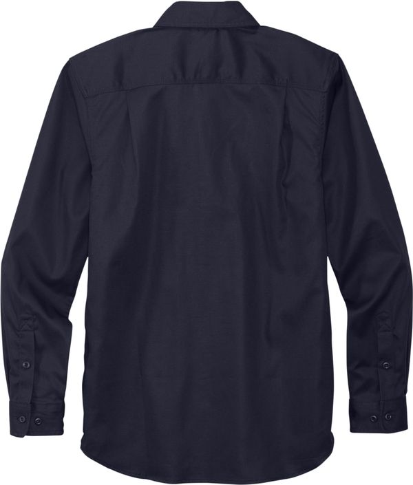Am image of a Custom Carhartt Rugged Professional Series Long Sleeve Shirt in Navy!