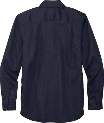 Am image of a Custom Carhartt Rugged Professional Series Long Sleeve Shirt in Navy!