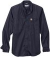 Am image of a Custom Carhartt Rugged Professional Series Long Sleeve Shirt in Navy!