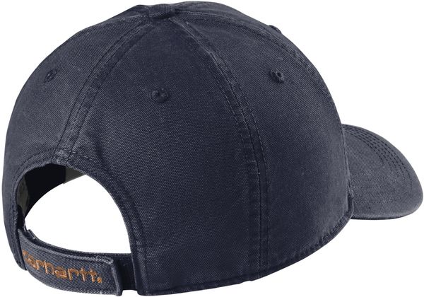 Am image of a Custom Carhartt Cotton Canvas Cap in Navy!