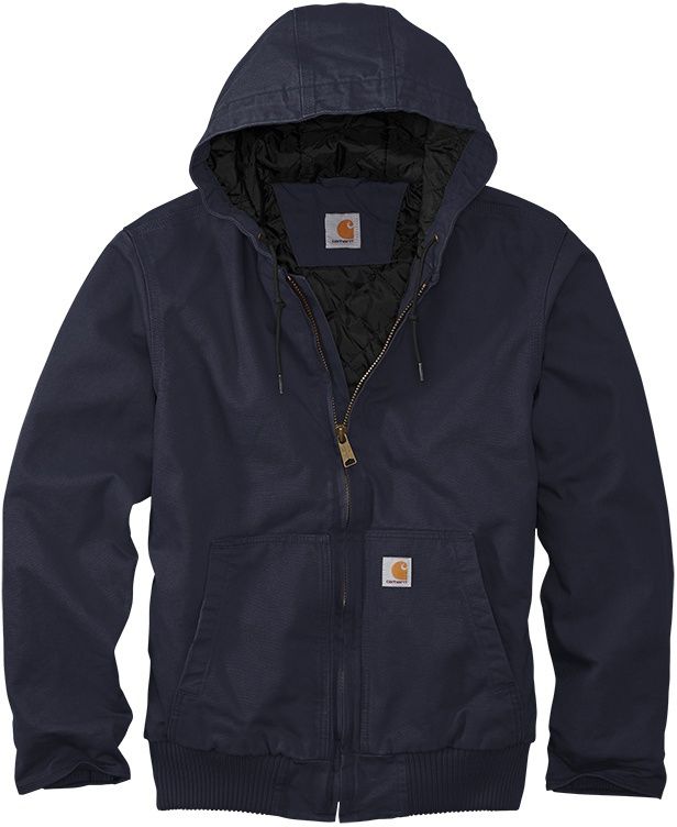 Carhartt Washed Duck Active Jacket in Navy